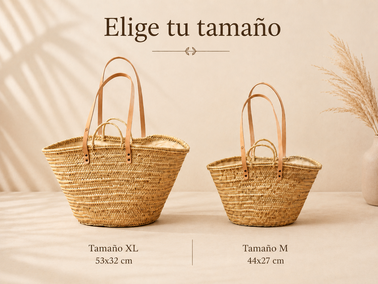 Tamaños de capazo de playa personalizado M y XL