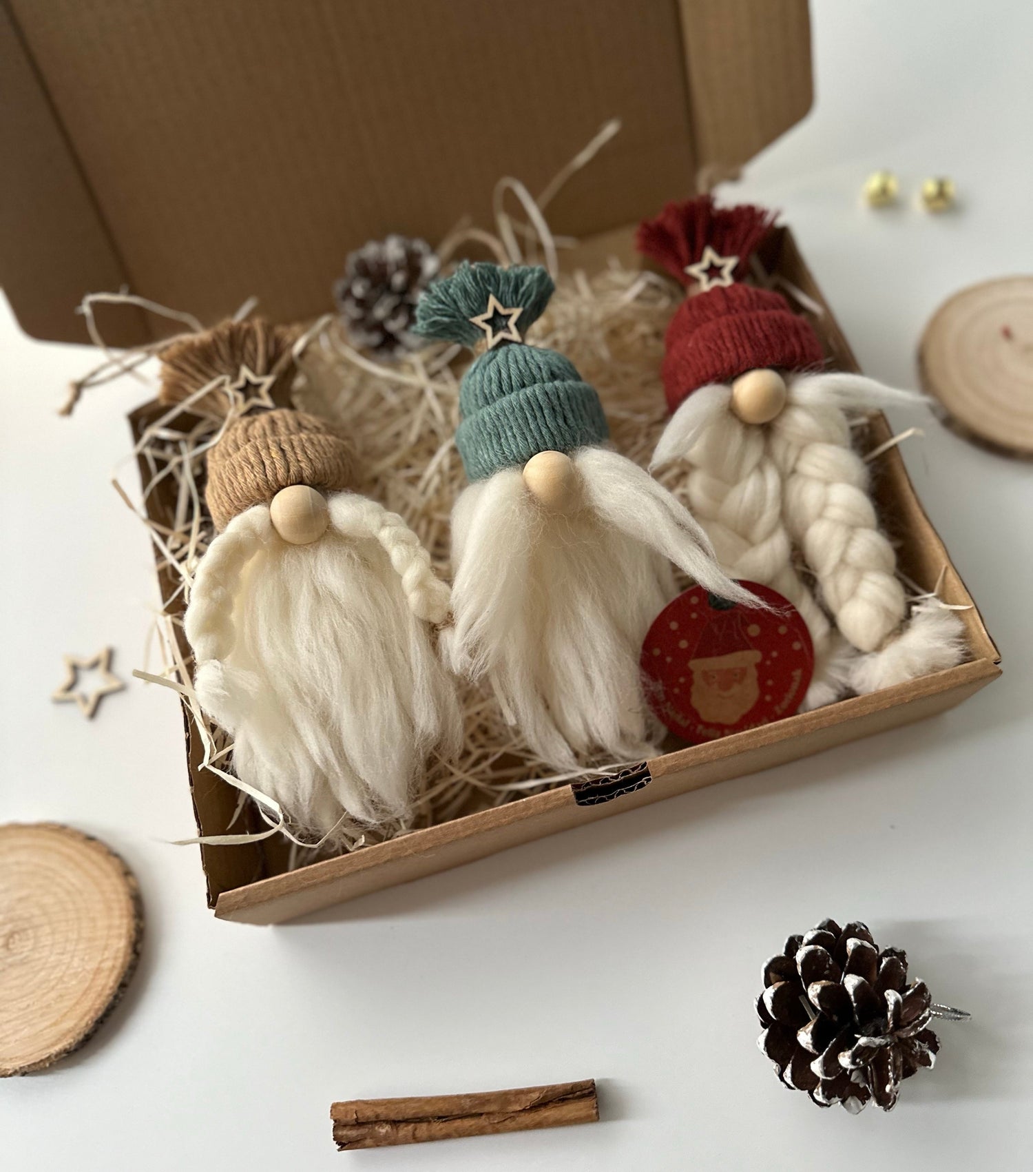 PACK ADORNOS NAVIDAD TRES GNOMOS