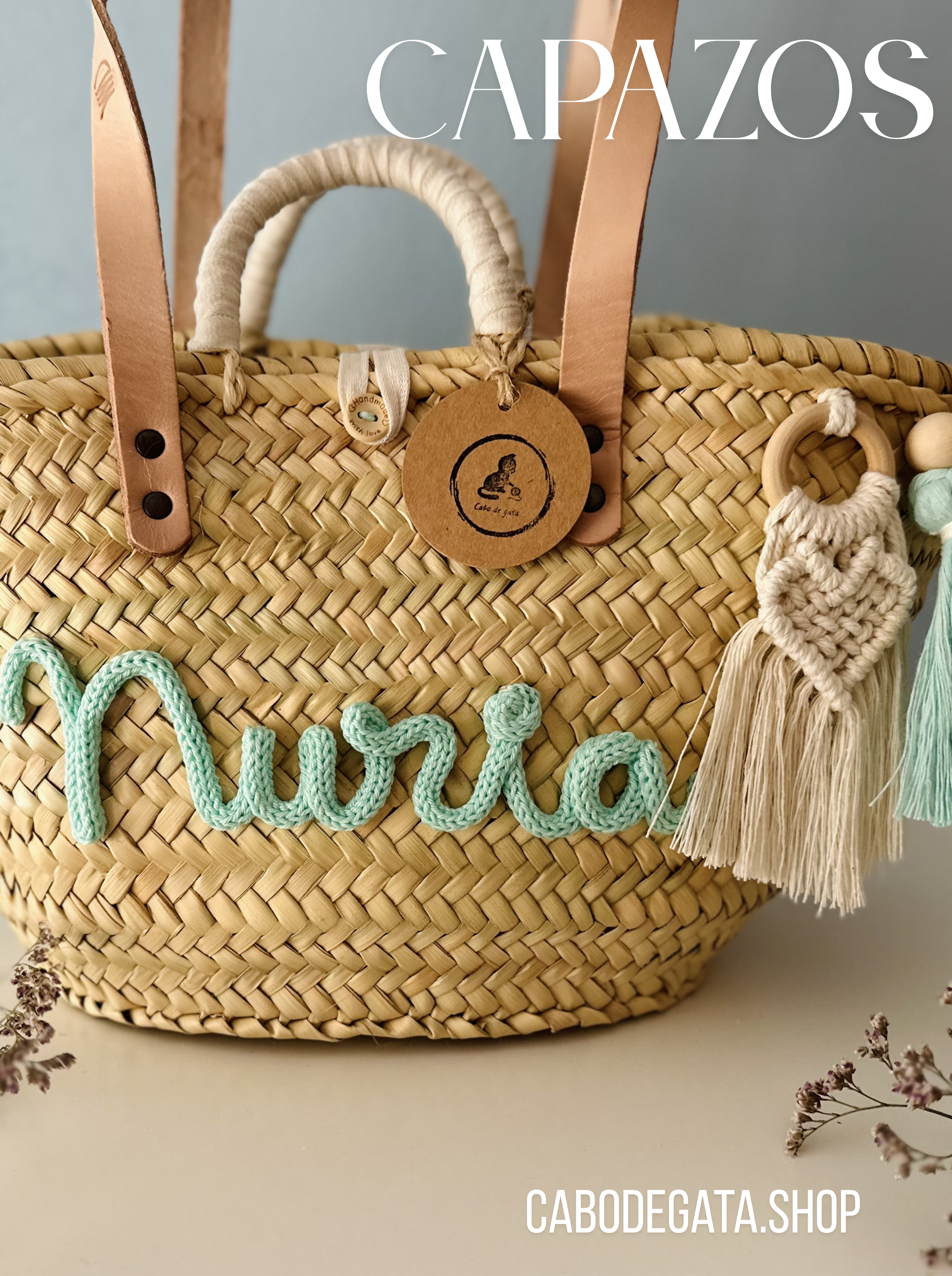 Capazo artesanal personalizado de CabodegataShop