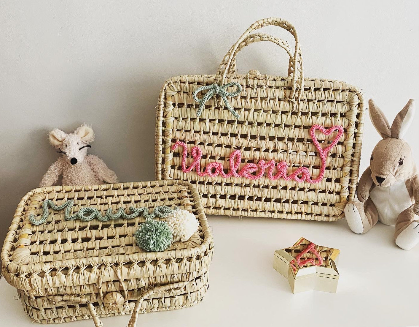 Personalized palm suitcase