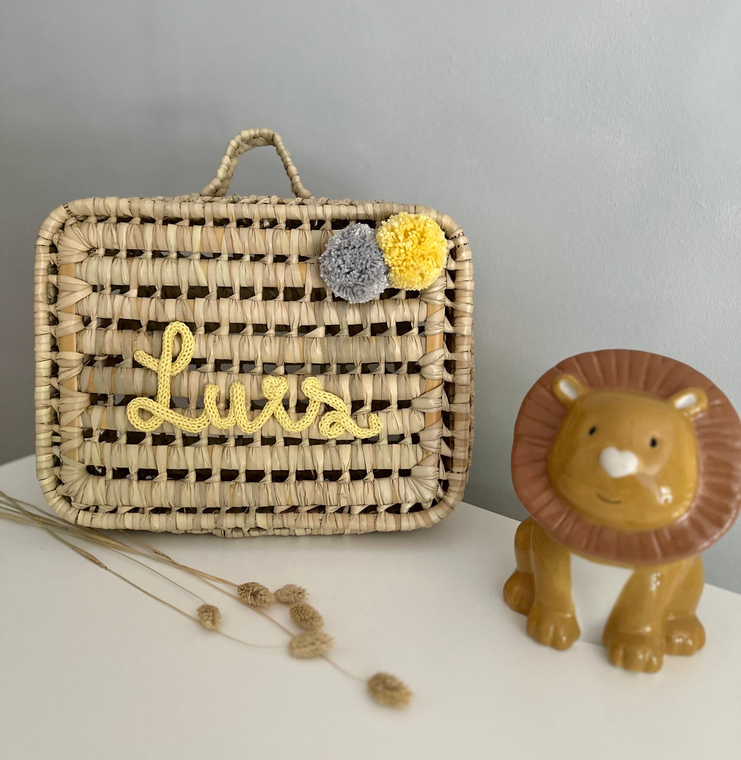 Personalized palm suitcase