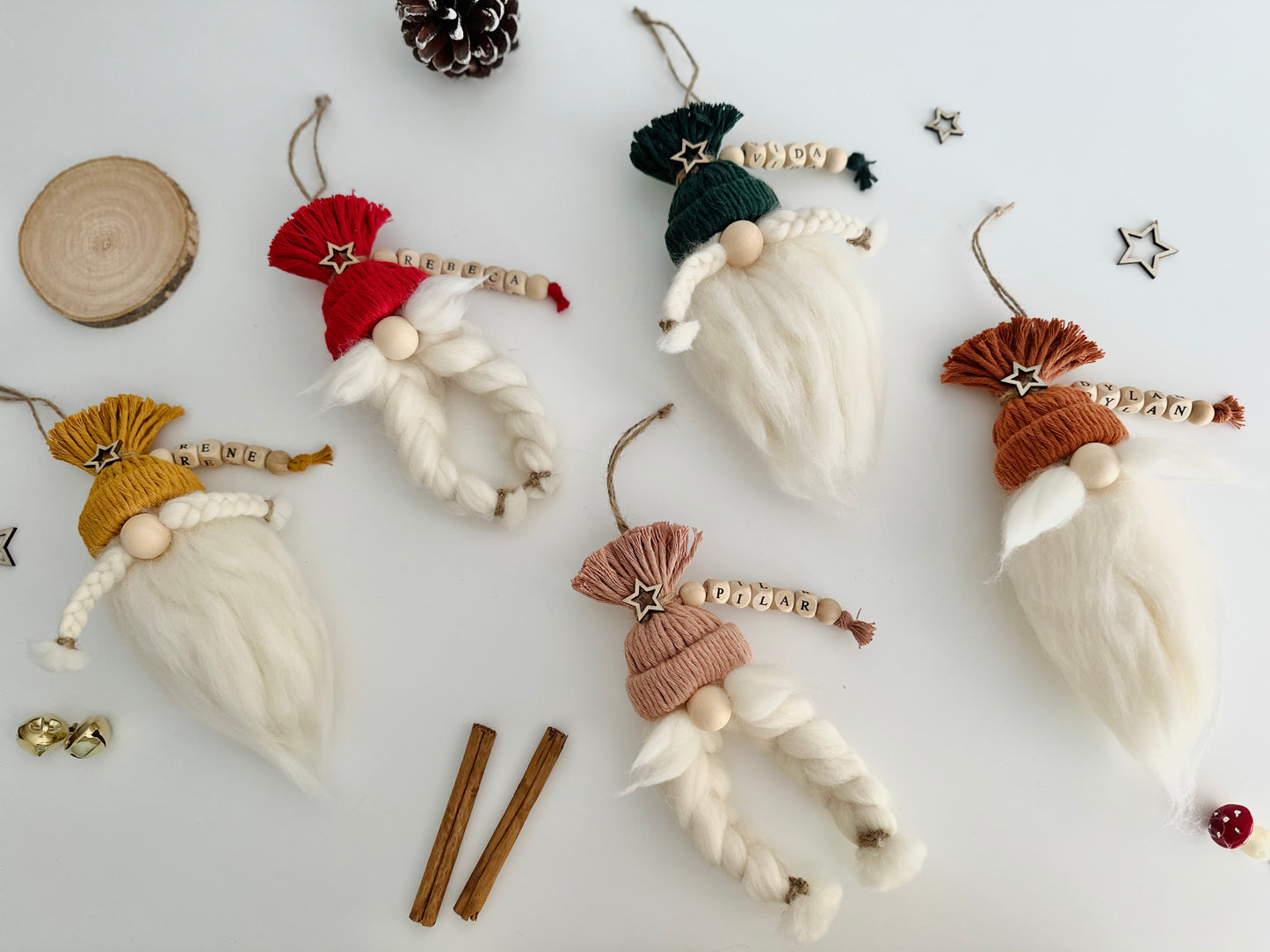 Personalized Christmas Gnome Ornament