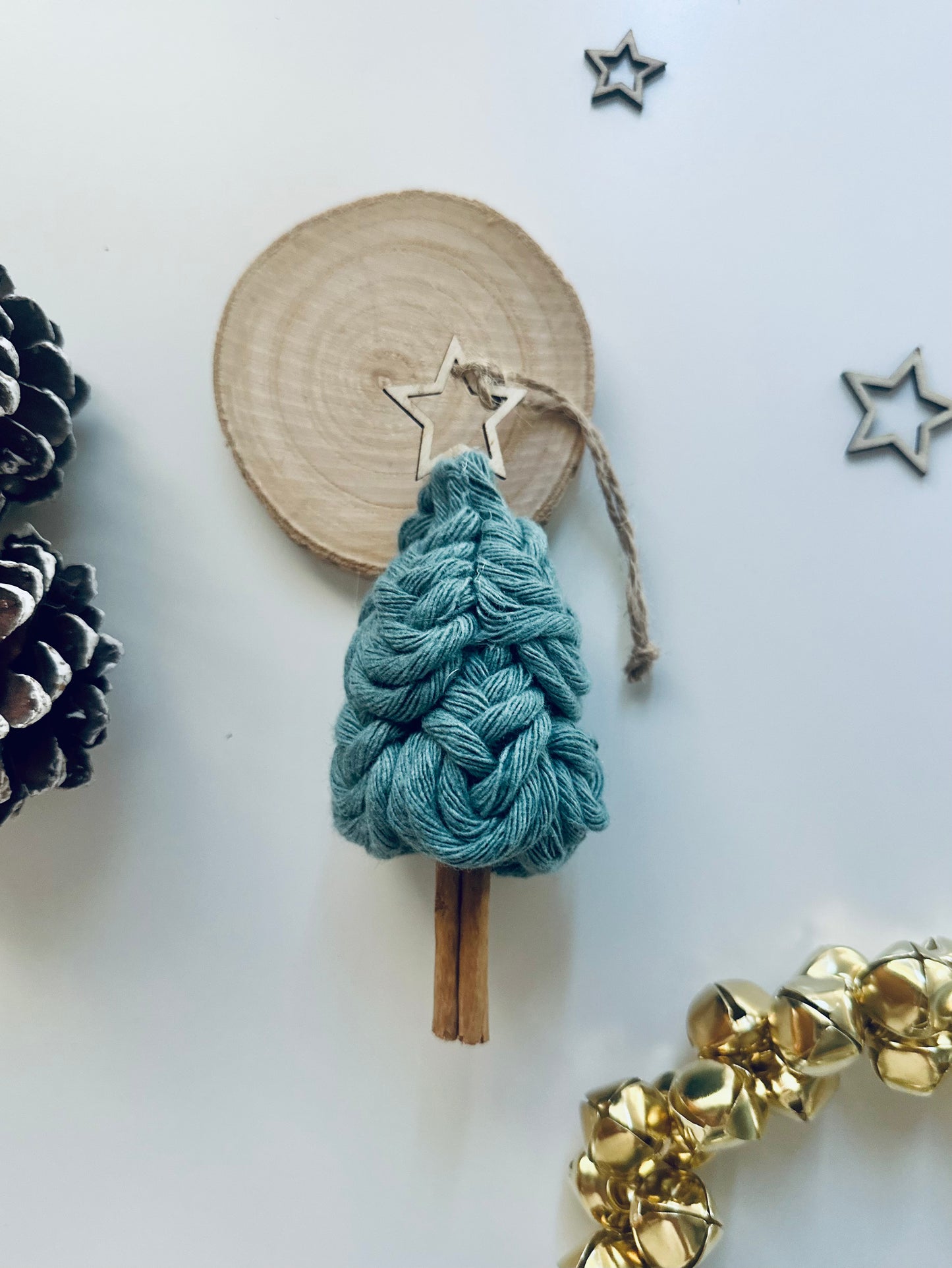 Christmas tree decoration pack in macrame