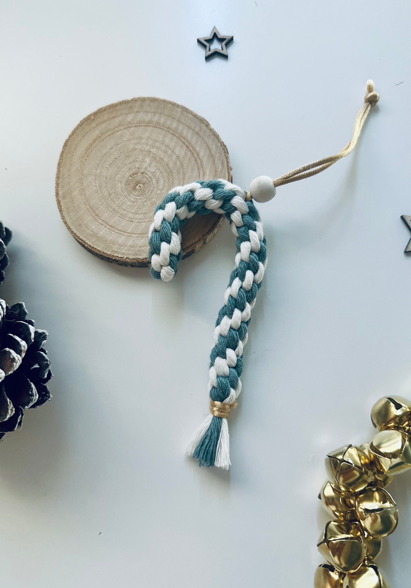 Christmas tree decoration pack in macrame