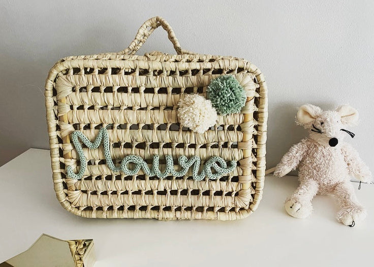 Personalized palm suitcase