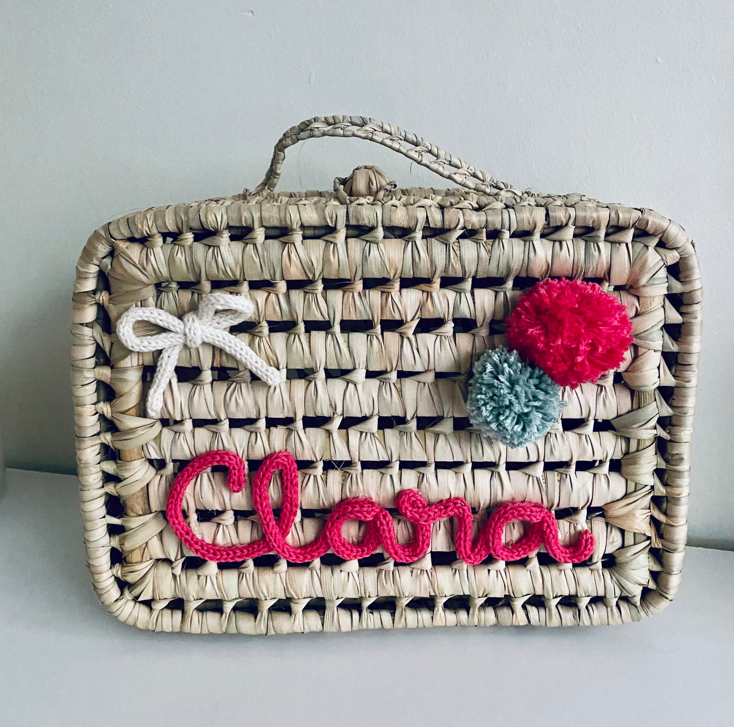 Personalized palm suitcase