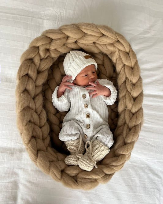 NIDO RECIEN NACIDO DE LANA MERINO