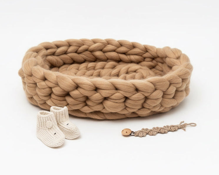 NIDO DE LANA MERINA RECIEN NACIDO