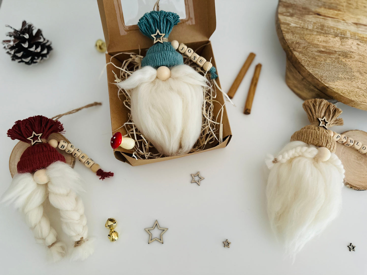 Personalized Christmas Gnome Ornament