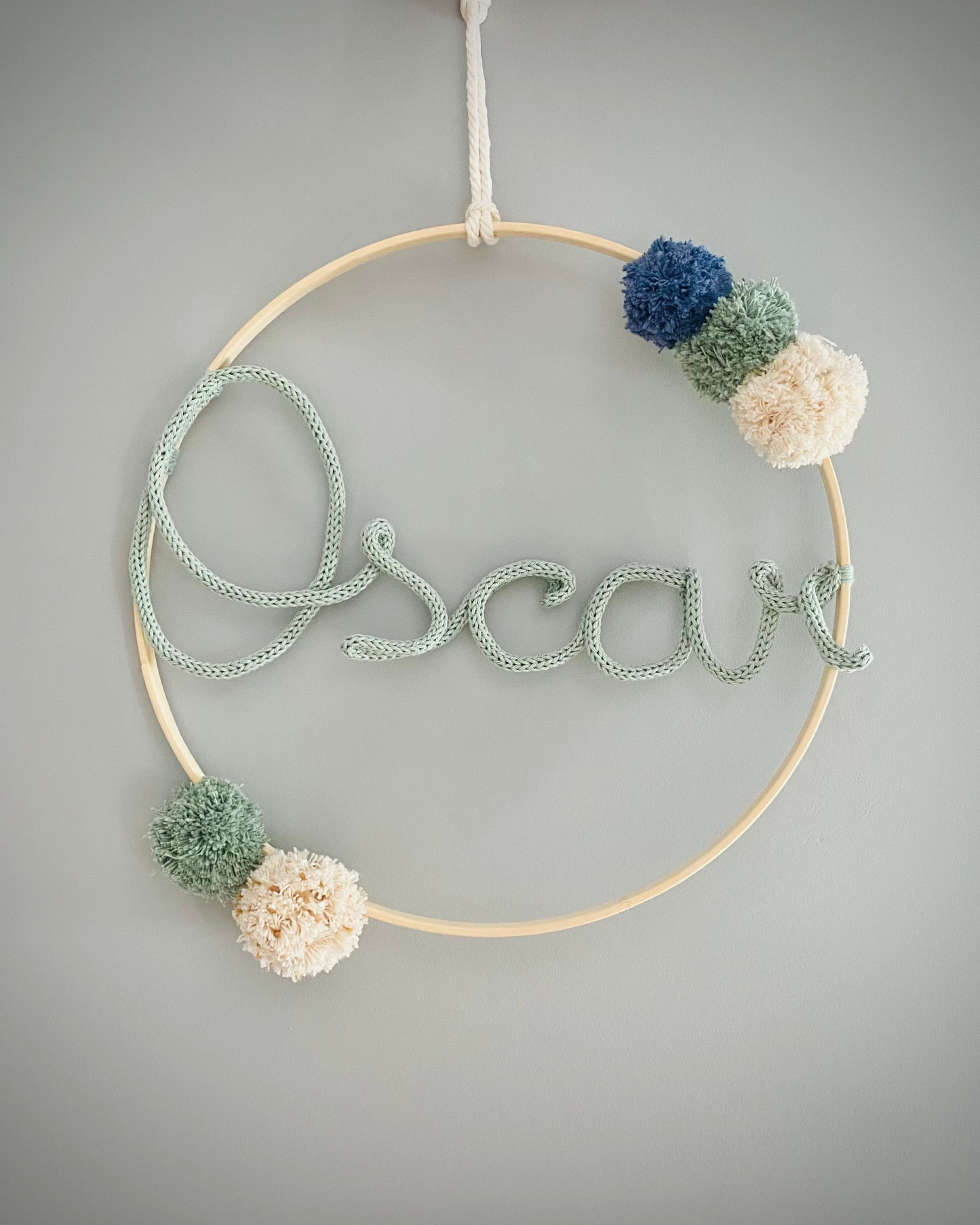 Atrapasueños personalizado infantil con nombre. Idea deco habitación bebé, niñas y niños