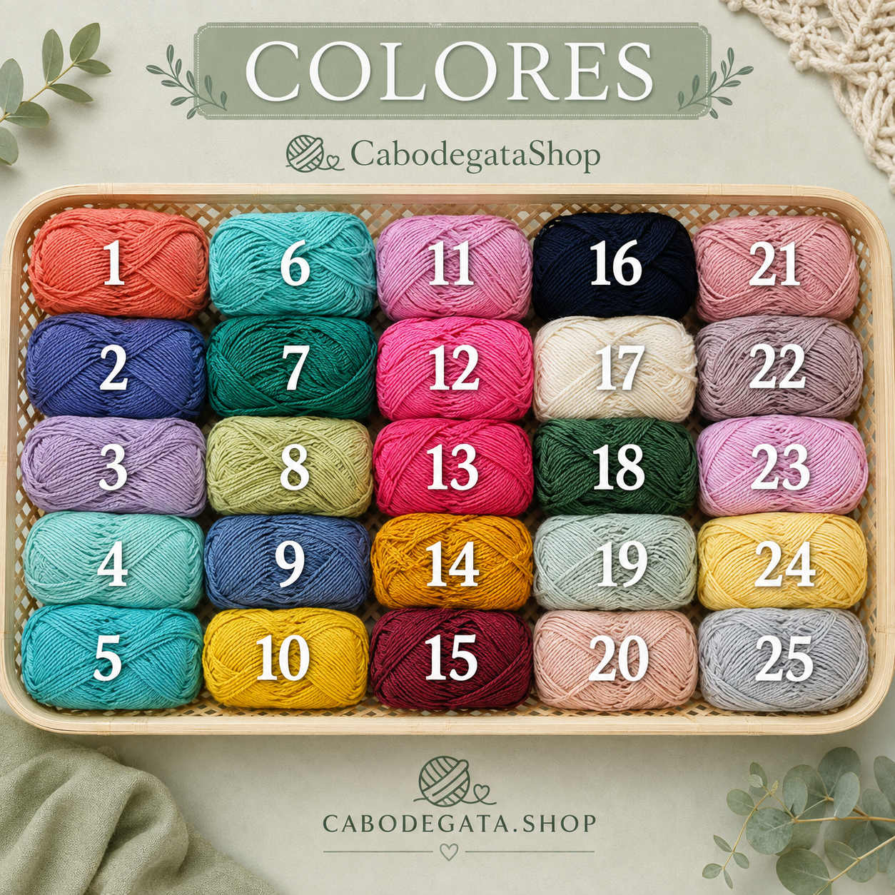 Carta de colores para personalizar 