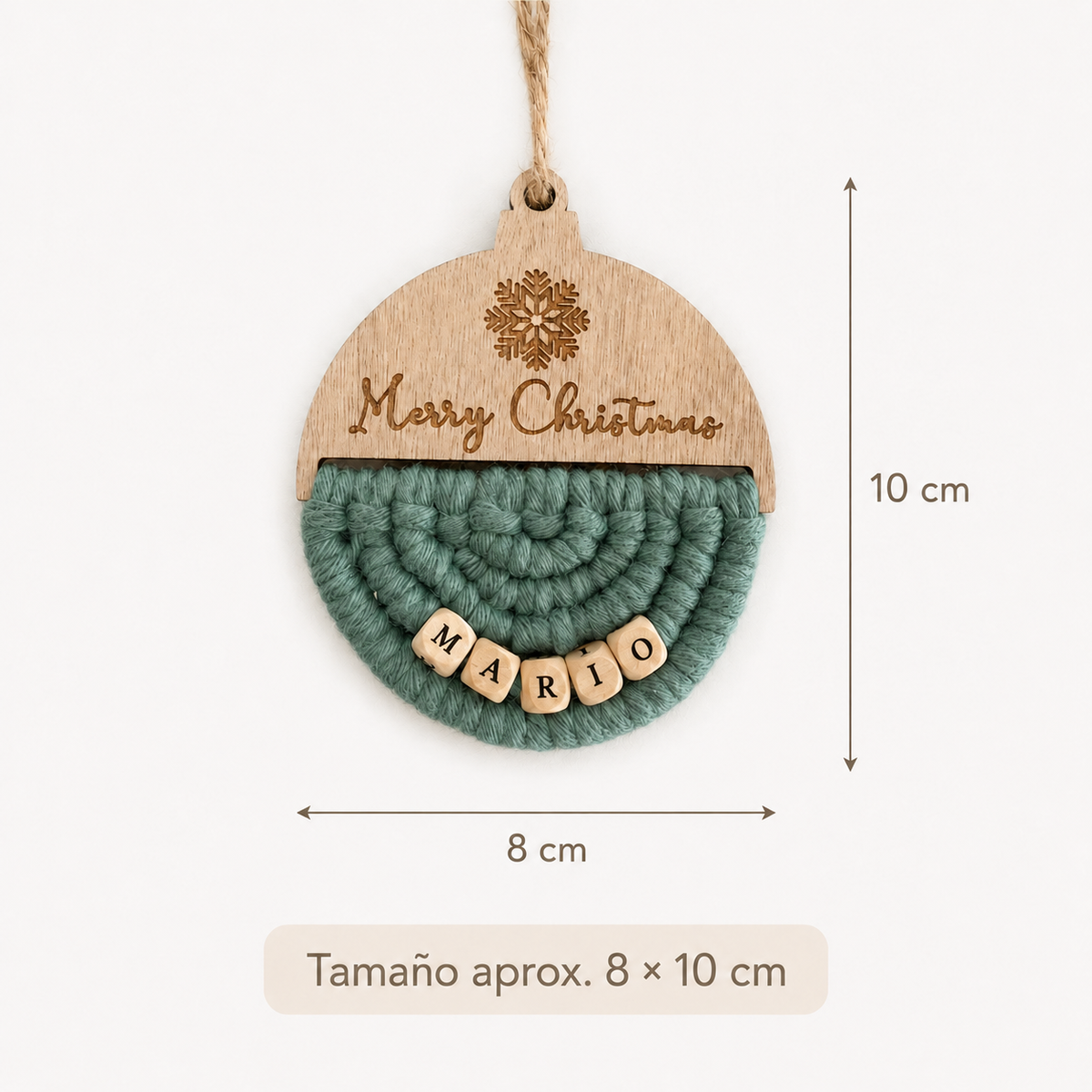 Bola de Navidad personalizada de 8 × 10 cm