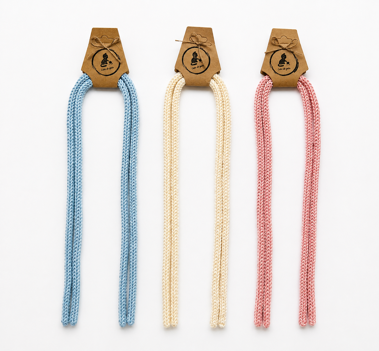 Cordones de tricotín para lazos, coletas y trenzas
