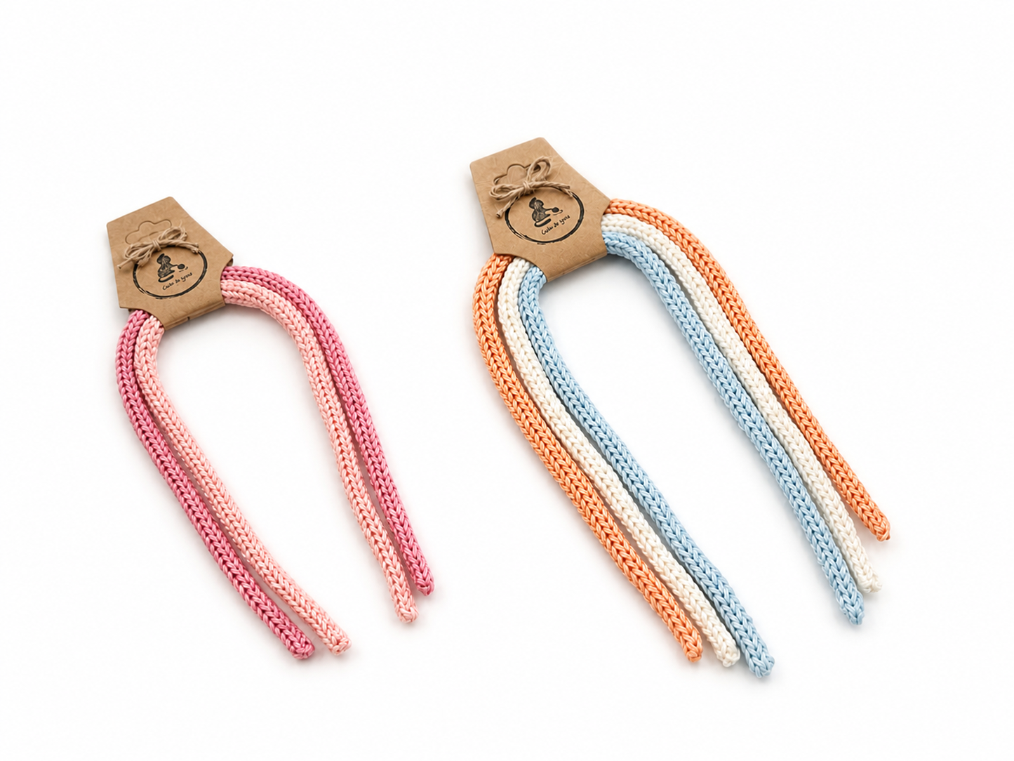 Cordones de tricotín para lazos, coletas y trenzas