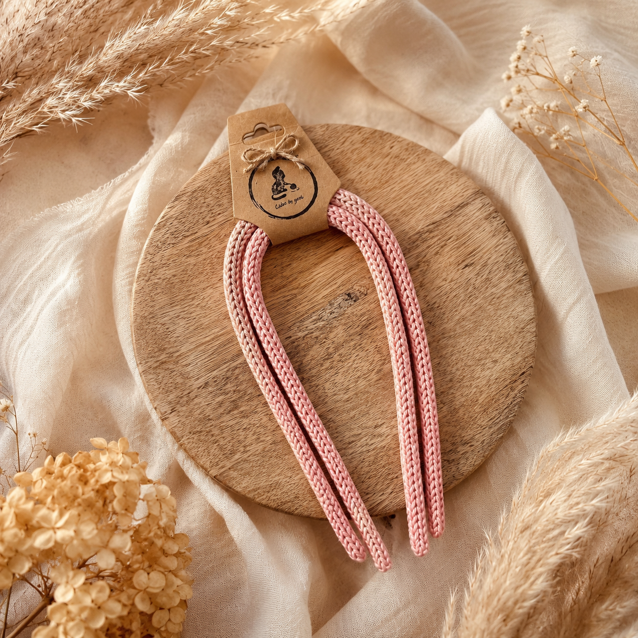 Cordones de tricotín para lazos, coletas y trenzas