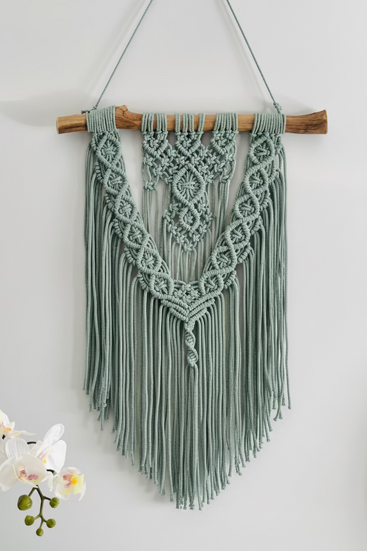Tapiz de Macramé Artesanal - Decoración Boho para el hogar